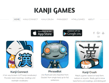 Tablet Screenshot of kanjigames.com